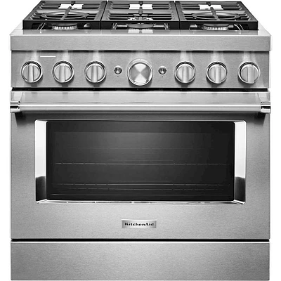 KitchenAid KFDC506JSS 5.1 Cu.Ft. Stainless Smart Dual Fuel Range | Electronic Express