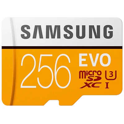 Samsung MBMP256HAAM EVO microSD Memory Card - 256GB | Electronic Express