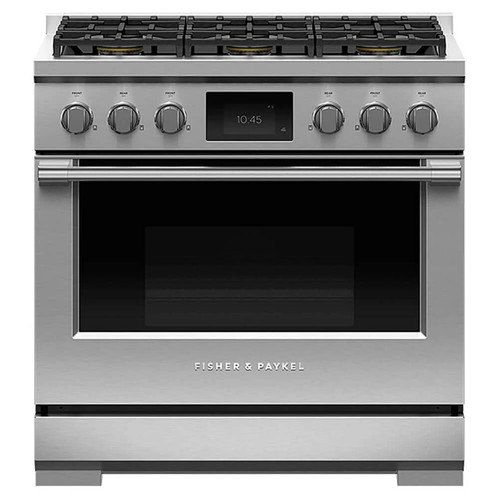 Dual Fuel Range, 36 inch, 6 Burners, Self-cleaning | Electronic Express