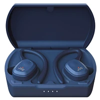 JVC Fitness In-Ear True Wireless Headphones- Blue | Electronic Express