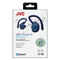 JVC Fitness In-Ear True Wireless Headphones- Blue | Electronic Express