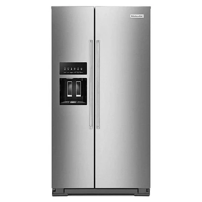 KitchenAid Side-by-Side Stainless Steel Refrigerator | Electronic Express
