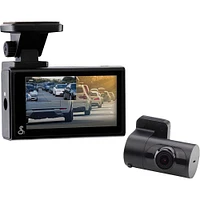 Dual-View Smart Dash Cam with Rear-View Accessory Camera | Electronic Express