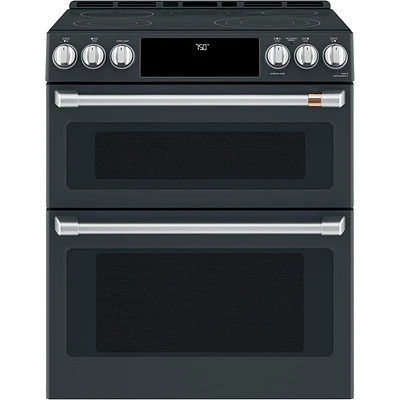 30 Inch Smart Slide-In, Front-Control, Radiant and Convection Double-Oven Range | Electronic Express