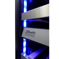 Silhouette Dual Zone 51 Bottle Built-in Wine Cooler | Electronic Express