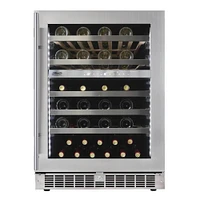 Silhouette Dual Zone 51 Bottle Built-in Wine Cooler | Electronic Express