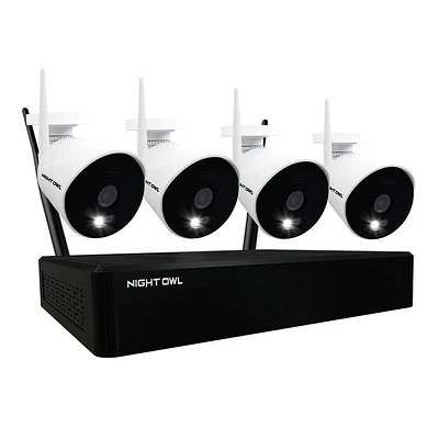 Night Owl 10 Channel 1080p Smart Security System with 1TB Hard Drive and 4 1080p Wi-Fi IP Spotlight Cameras | Electronic Express