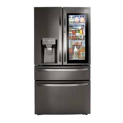 LG 23 Cu.Ft. Black Stainless French Door Refrigerator | Electronic Express