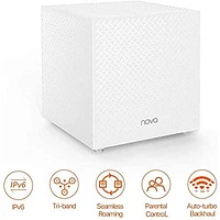 Tenda AC2100 Tri-Band Wireless and Ethernet Whole-Home Mesh Wi-Fi System | Electronic Express