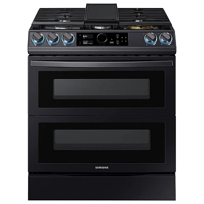 Samsung 6.3 cu. ft. Flex Duo Slide-in Dual Fuel Stainless Range | Electronic Express