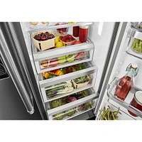 KitchenAid Side-by-Side Black Stainless Refrigerator | Electronic Express