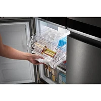 Whirlpool 36 inch Metallic Steel Counter-Depth 4 Door Refrigerator | Electronic Express