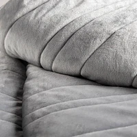 Malouf Ancho 5lb Weighted Throw Blanket- Ash Grey | Electronic Express