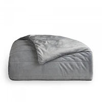 Malouf Ancho 5lb Weighted Throw Blanket- Ash Grey | Electronic Express