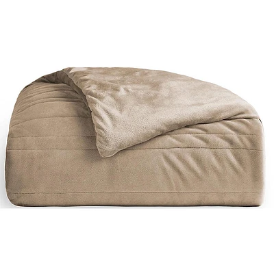 Malouf Anchor Tan Weighted Throw Blanket- 5Ibs | Electronic Express
