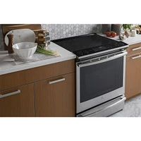 GE Profile 5.3 Cu. Ft. Stainless Smart Induction and Convection Range  | Electronic Express