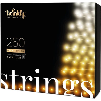 Twinkly 250 LED Strings - Gold Edition  | Electronic Express