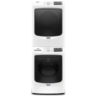 Maytag 7.3 Cu. Ft. White Front Load Electric Dryer with Extra Power | Electronic Express