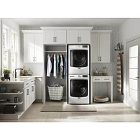 Maytag 7.3 Cu. Ft. White Front Load Electric Dryer with Extra Power | Electronic Express