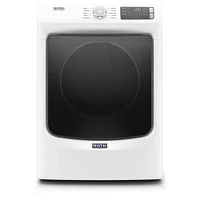 Maytag 7.3 Cu. Ft. White Front Load Electric Dryer with Extra Power | Electronic Express