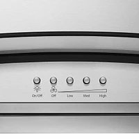 Whirlpool 36 inch Modern Glass Island Mount Range Hood | Electronic Express