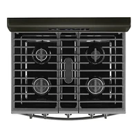 Whirlpool 5.0 Cu. Ft. Black Stainless Freestanding Gas Range | Electronic Express