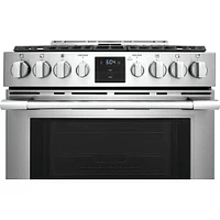 Frigidaire Professional PCFG3078AF-OBX 5.6 Cu. Ft. Stainless Front Control Gas Range with Air Fry  | Electronic Express