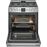 Frigidaire Professional PCFG3078AF-OBX 5.6 Cu. Ft. Stainless Front Control Gas Range with Air Fry  | Electronic Express