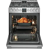 Frigidaire Professional PCFG3078AF-OBX 5.6 Cu. Ft. Stainless Front Control Gas Range with Air Fry  | Electronic Express