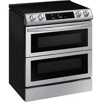 6.3 Cu. Ft. Stainless Dual Door Slide-In Induction Range | Electronic Express