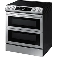 6.3 Cu. Ft. Stainless Dual Door Slide-In Induction Range | Electronic Express