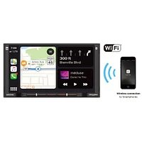 Dual 7-Inch In-Dash Digital Media Receiver with Bluetooth® | Electronic Express