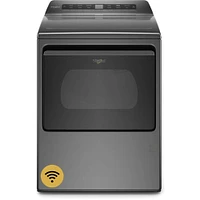 Whirlpool 7.4 Cu. Ft. Chrome Shadow Smart HE Top Load Electric Dryer  | Electronic Express