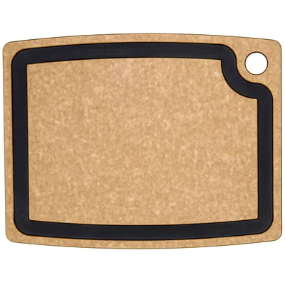 Gourmet Cutting Board 14.5 inch x 11.25 inch - Natural/Slate | Electronic Express