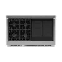 Fisher & Paykel 6.9 Cu. Ft. Stainless Smart 4 Burner Dual Fuel Range  | Electronic Express