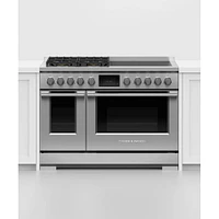 Fisher & Paykel 6.9 Cu. Ft. Stainless Smart 4 Burner Dual Fuel Range  | Electronic Express