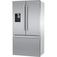 Bosch 21.6 Cu. Ft. Stainless Counter-Depth French 3 Door Refrigerator  | Electronic Express