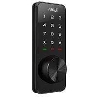 Alfred DB1-A Smart Door Lock with Key Override - Black | Electronic Express