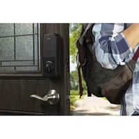 Alfred DB1-A Smart Door Lock with Key Override - Black | Electronic Express