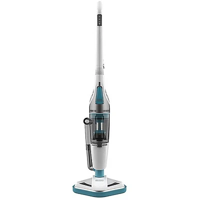 Black & Decker Steam Mop & Dry Vacuum in White/Aqua | Electronic Express