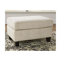 Ashley Abinger Ottoman - Natural | Electronic Express