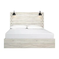 Ashley Cambeck King Panel Bed - Whitewash | Electronic Express