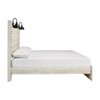 Ashley Cambeck King Panel Bed - Whitewash | Electronic Express