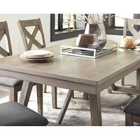 Ashley Aldwin Dining Table and 4 Chairs Set - Gray | Electronic Express