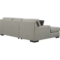 Ashley Marsing Nuvella 2-piece Sectional With left-arm Chaise - Slate | Electronic Express