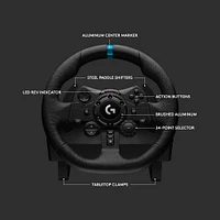 Logitech G923 Trueforce Sim Racing Wheel and Pedals for PC, PS4, and PS5 | Electronic Express