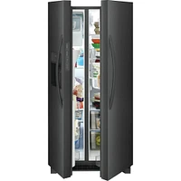 Frigidaire Cu. Ft. Black Stainless Side-By-Side Refrigerator | Electronic Express