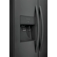 Frigidaire Cu. Ft. Black Stainless Side-By-Side Refrigerator | Electronic Express