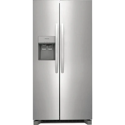 Frigidaire 22 Cu. Ft. Stainless Steel Side-By-Side Refrigerator | Electronic Express