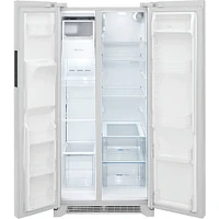 Frgidaire 22 Cu. Ft. White Side-By-Side Refrigerator | Electronic Express